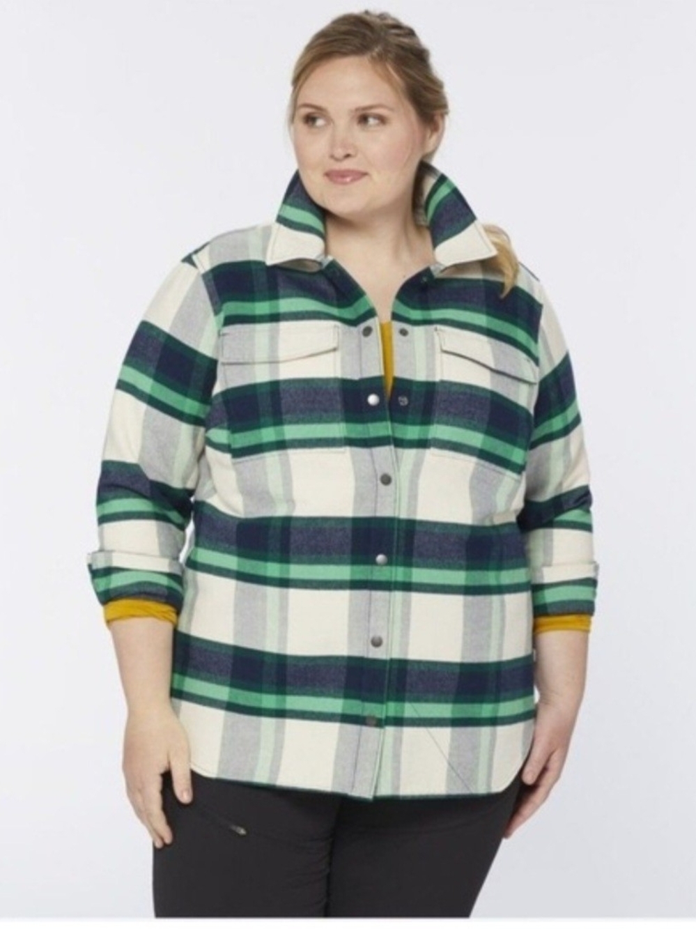 Duluth Trading Co Alaskan Hardwear Plaid Button-Front Shacket. Fall, Cottage